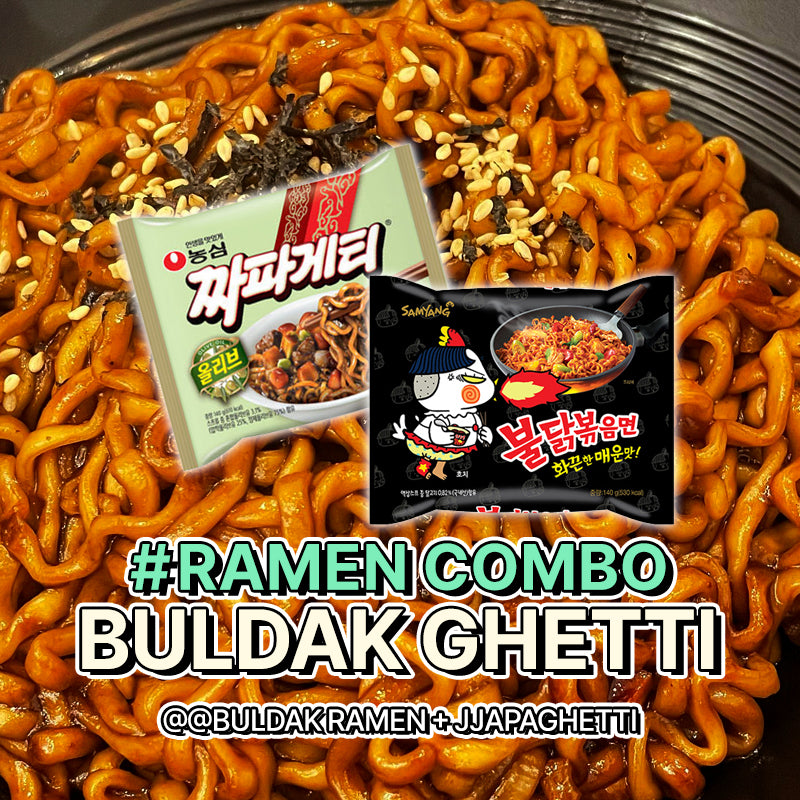 [RAMEN COMBO] Buldak Ghetti Cooking Bundle (Buldak Ramen + Jjapaghetti)