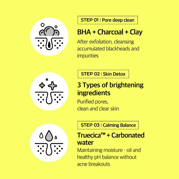 [SOME BY MI] Charcoal BHA Pore Clay Bubble Mask