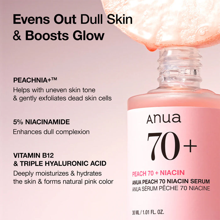 [ANUA] Peach 70% Niacinamide Serum