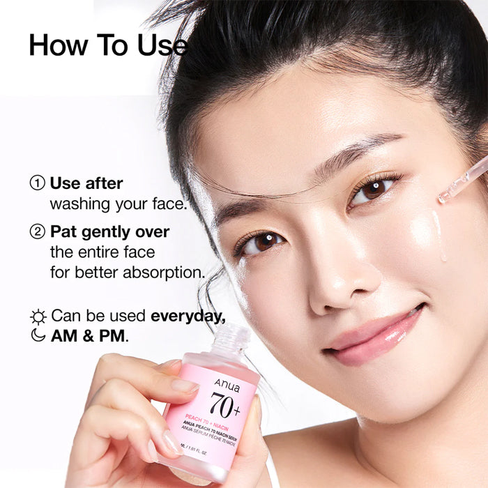 [ANUA] Peach 70% Niacinamide Serum