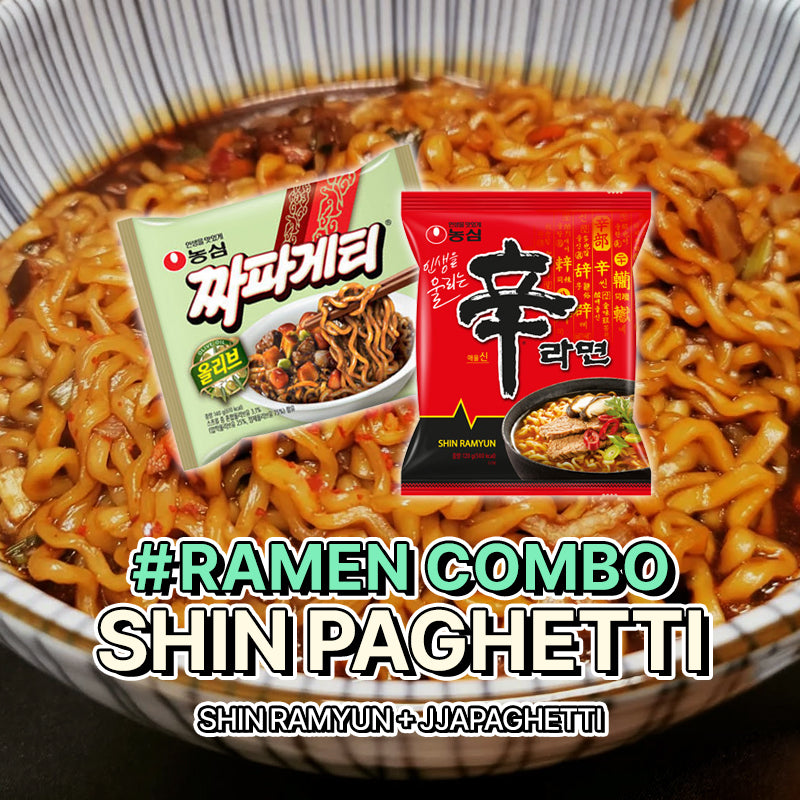 [RAMEN COMBO] Shin Paghetti Cooking Bundle (Shin Ramyun + Jjapaghetti)
